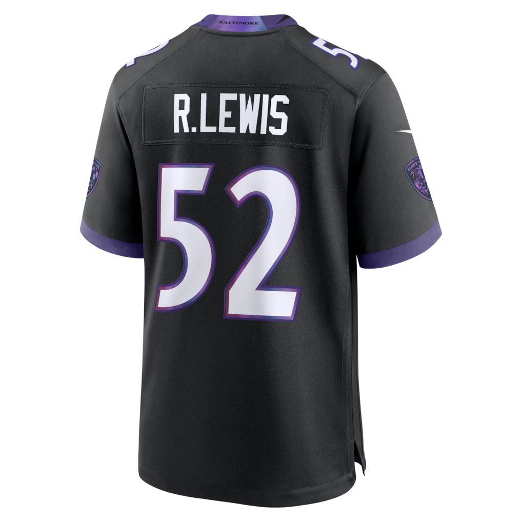 tocy B.Ravens #52 Ray Lewis Black Alternate Retired Player Stitched Jerseys