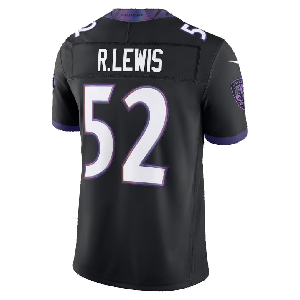 tocy B.Ravens #52 Ray Lewis Player Black Vapor F.U.S.E. Limited Home Game Stitched Jerseys