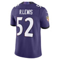 tocy B.Ravens #52 Ray Lewis Player Purple  Vapor F.U.S.E. Limited Home Game Stitched Jerseys