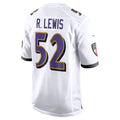 tocy B.Ravens #52 Ray Lewis Player White Alternate Home Stitched Jerseys