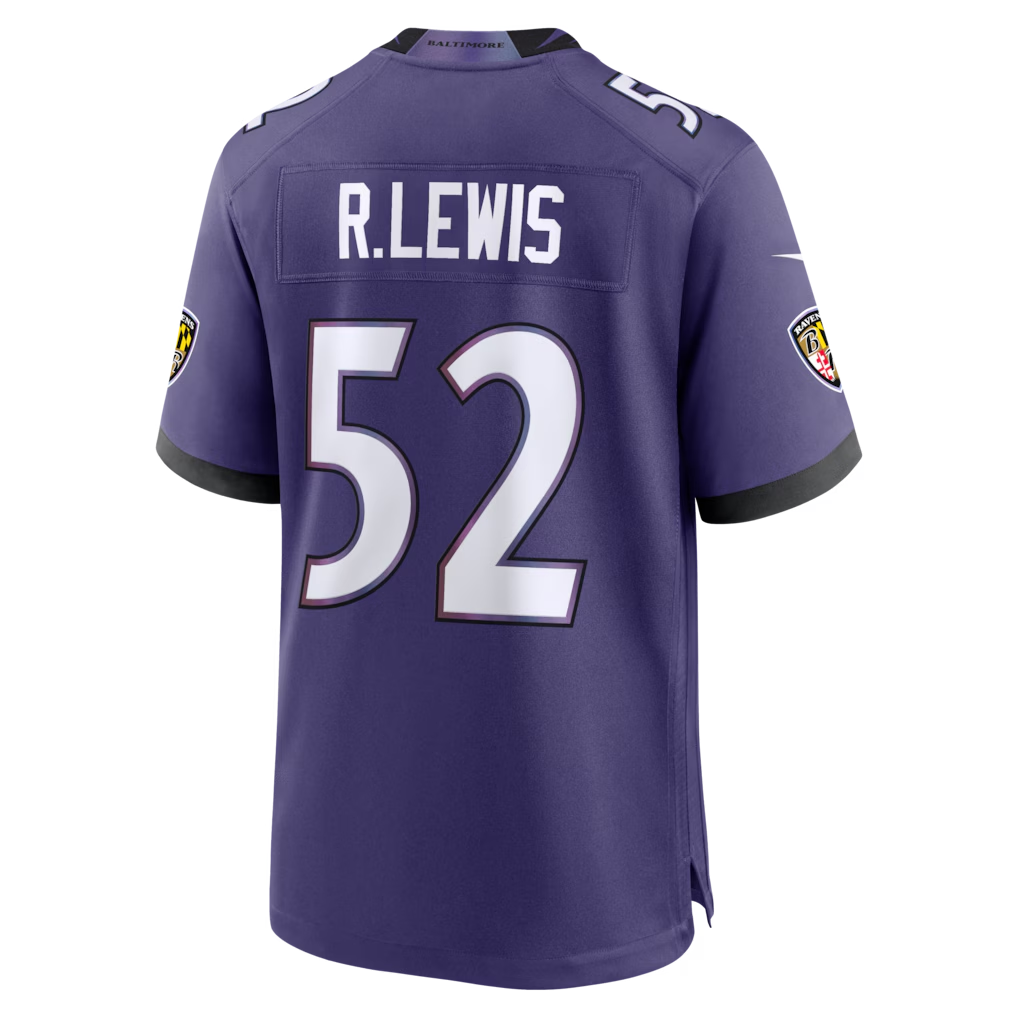 tocy B.Ravens #52 Ray Lewis Purple Team Retired Player Game Stitched Jerseys