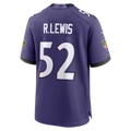 tocy B.Ravens #52 Ray Lewis Purple Team Retired Player Game Stitched Jerseys