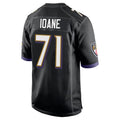 tocy B.Ravens #71 Olaivavega Ioane Player Black Alternate Home Stitched Jerseys