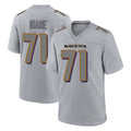 tocy B.Ravens #71 Olaivavega Ioane Player Gray Replica Limited Stitched Jerseys