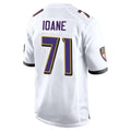 tocy B.Ravens #71 Olaivavega Ioane Player White Alternate Home Stitched Jerseys