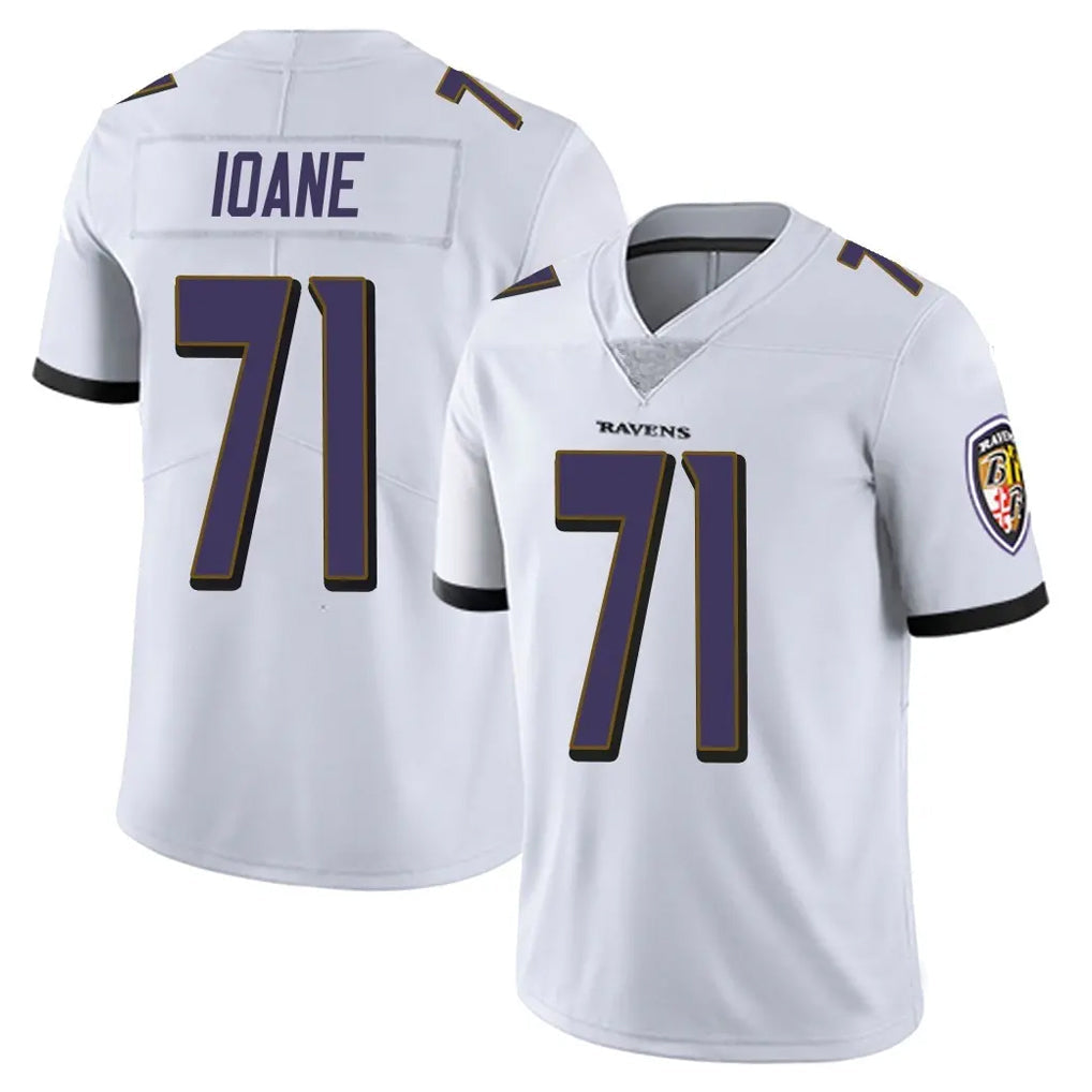 tocy B.Ravens #71 Olaivavega Ioane Player White Vapor Untouchable Limited Game Home Stitched Jerseys