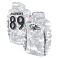 tocy B.Ravens #89 Mark Andrews Player Arctic Camo Salute To Service Hoodie Stitched Jerseys