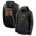 tocy B.Ravens #89 Mark Andrews Player Black Salute to Service Pullover Hoodie Stitched Jerseys