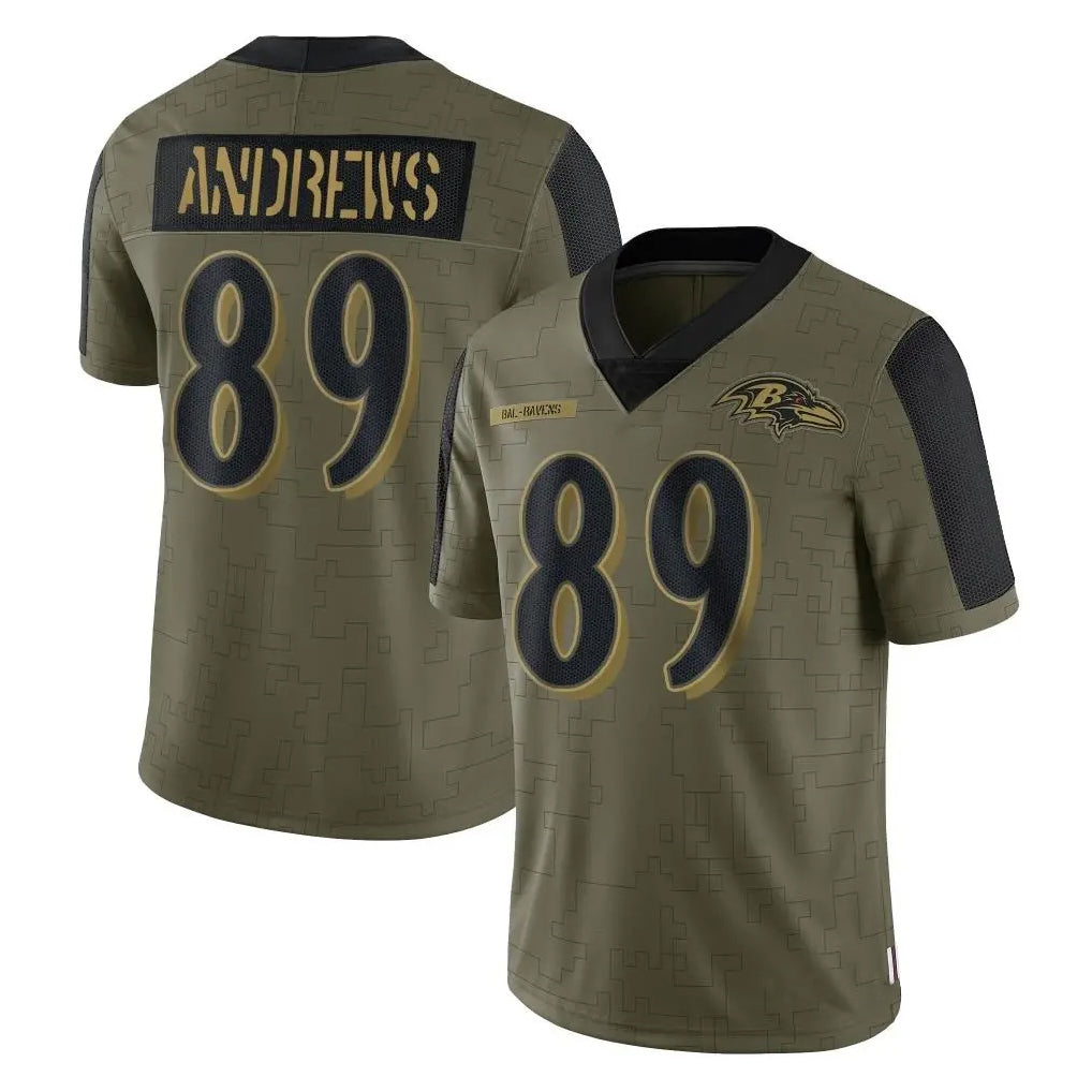 tocy B.Ravens #89 Mark Andrews Player Olive Salute To Service Limited Game Stitched Jerseys