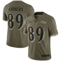 tocy B.Ravens #89 Mark Andrews Player Olive Salute To Service Limited Stitched Jerseys