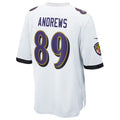 tocy B.Ravens #89 Mark Andrews Player White Replica Game Stitched Jerseys