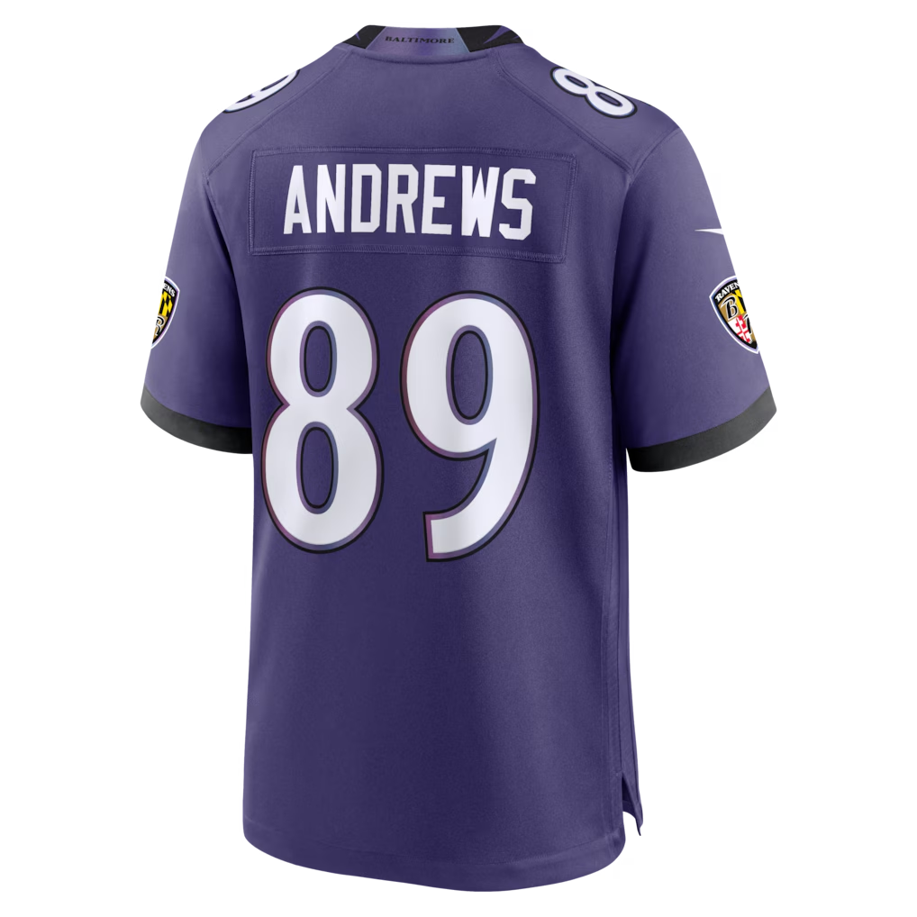 tocy B.Ravens #89 Mark Andrews Purple Team Game Stitched Jerseys