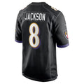 tocy B.Ravens #8 Lamar Jackson Player Black Alternate Home Game Stitched Jerseys