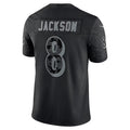 tocy B.Ravens #8 Lamar Jackson Player Black REFLECTIVE Limited Stitched Jerseys