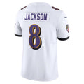 tocy B.Ravens #8 Lamar Jackson Player White Vapor F.U.S.E. Limited Stitched Jerseys