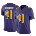 tocy B.Ravens #91 Trey Hendrickson Player Purple Vapor F.U.S.E. Limited Game Stitched Jerseys