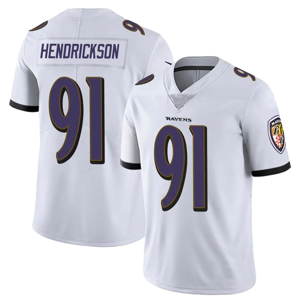 tocy B.Ravens #91 Trey Hendrickson Player White Vapor Untouchable Game Stitched Jerseys