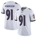 tocy B.Ravens #91 Trey Hendrickson Player White Vapor Untouchable Game Stitched Jerseys