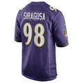 tocy B.Ravens #98 Tony Siragusa Player Purple Alternate Home Game Stitched Jerseys