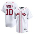 tocy B.Red Sox #10 Trevor Story Player White Limited Home Game Stitched Jerseys
