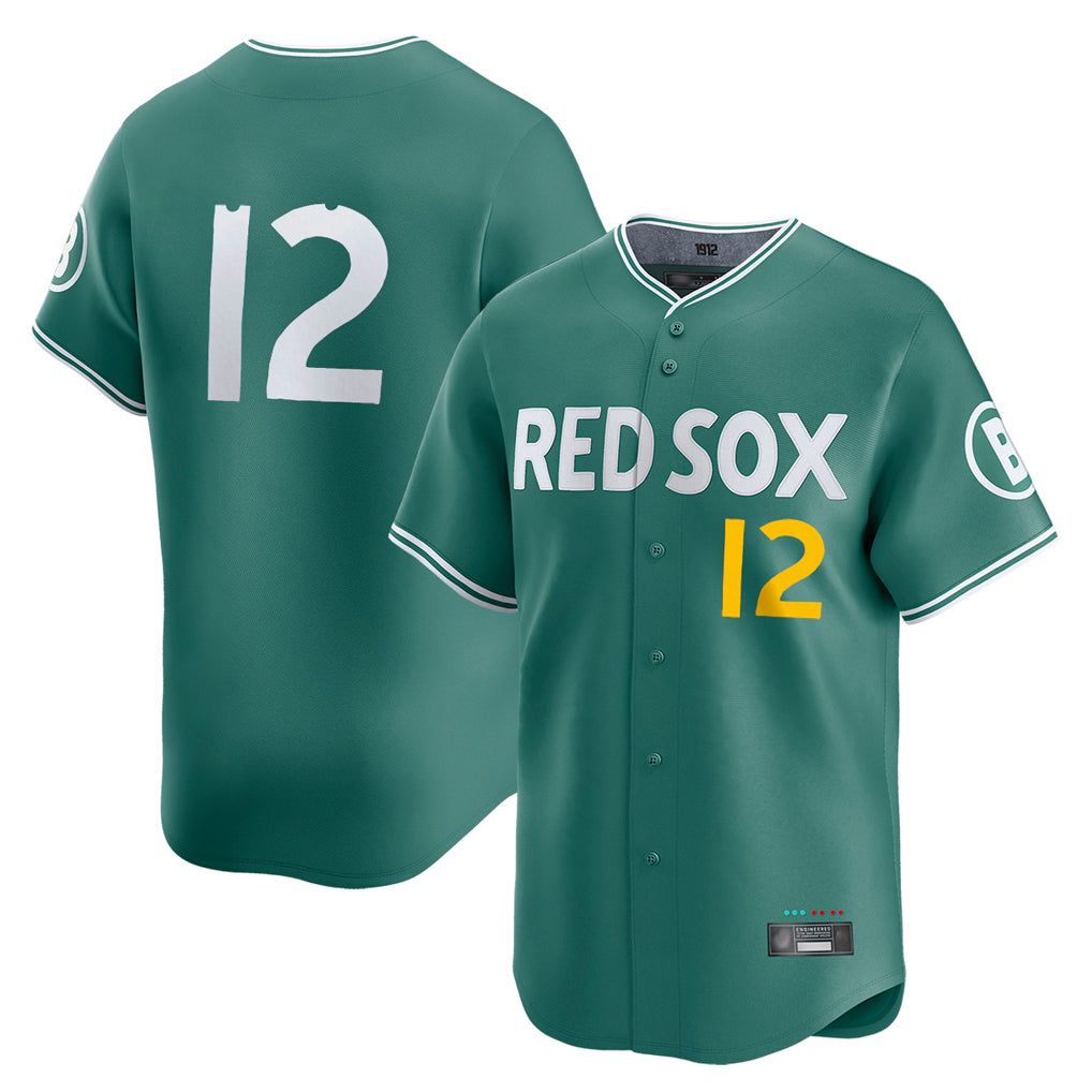 tocy B.Red Sox #12 Connor Wong Player Green City Connect Limited Home Game Stitched Jerseys