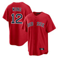 tocy B.Red Sox #12 Connor Wong Player Red Home Game Stitched Jerseys