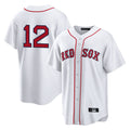 tocy B.Red Sox #12 Connor Wong Player White Home Game Stitched Jerseys