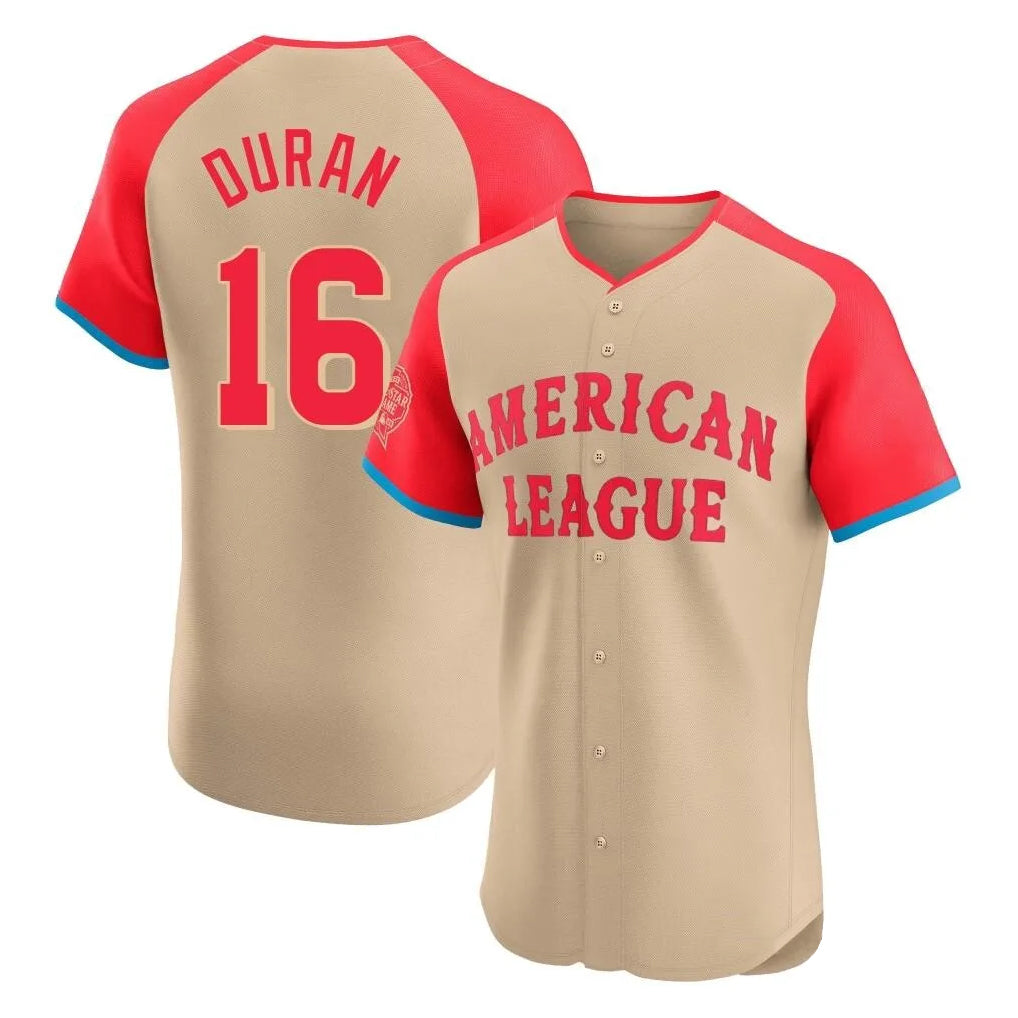 tocy B.Red Sox #16 Jarren Duran Player Cream All-Star Short-Sleeved Limited Elite Home Game Stitched Jerseys
