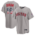tocy B.Red Sox #16 Jarren Duran Player Gray Road USA 250 Fourth of July Home Game Stitched Jerseys