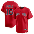 tocy B.Red Sox #16 Jarren Duran Player Red Limited Home Game Stitched Jersey