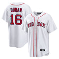 tocy B.Red Sox #16 Jarren Duran Player White Home Game Stitched Jersey