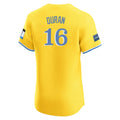 tocy B.Red Sox #16 Jarren Duran Player Yellow Limited Elite Home Game Stitched Jerseys