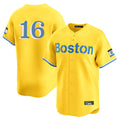 tocy B.Red Sox #16 Jarren Duran Player Yellow Limited Home Game Stitched Jersey