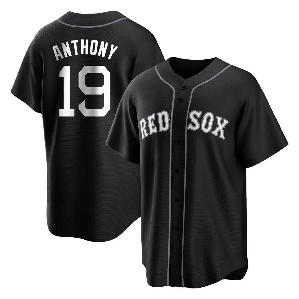 tocy B.Red Sox #19 Roman Anthony Player Black Home Game Stitched Jerseys