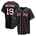 tocy B.Red Sox #19 Roman Anthony Player Black Out Home Game Stitched Jerseys