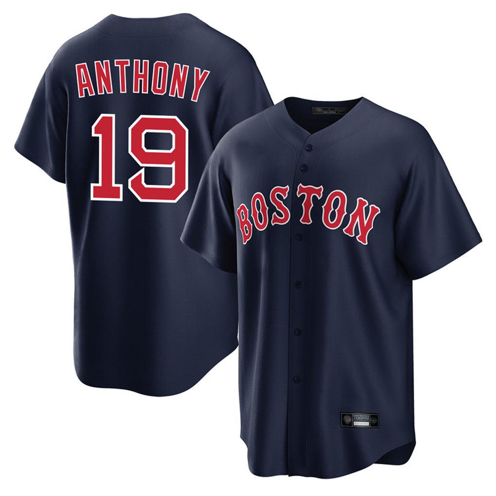 tocy B.Red Sox #19 Roman Anthony Player Navy Home Game Stitched Jerseys