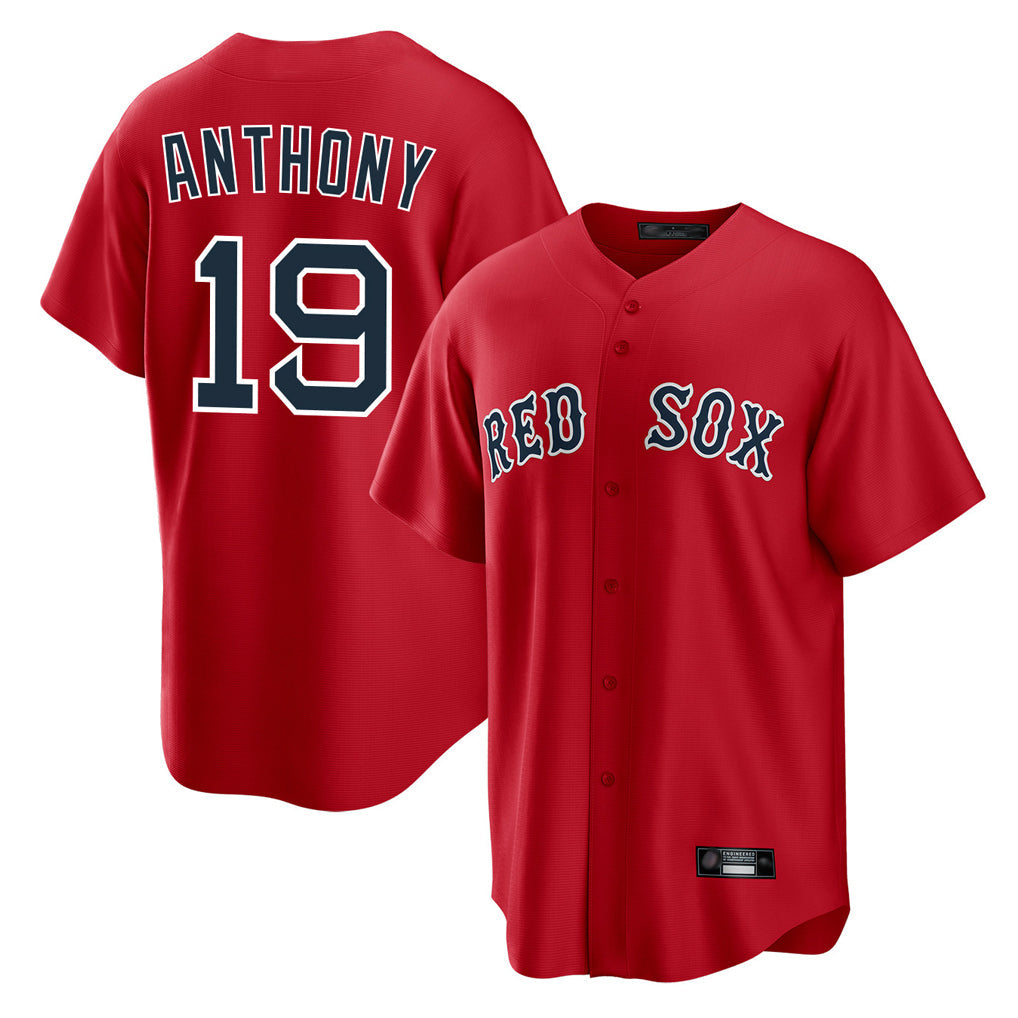 tocy B.Red Sox #19 Roman Anthony Player Red Home Game Stitched Jerseys