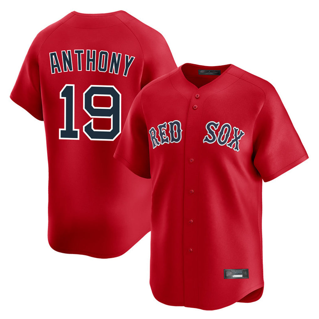 tocy B.Red Sox #19 Roman Anthony Player Red Limited Home Game Stitched Jerseys