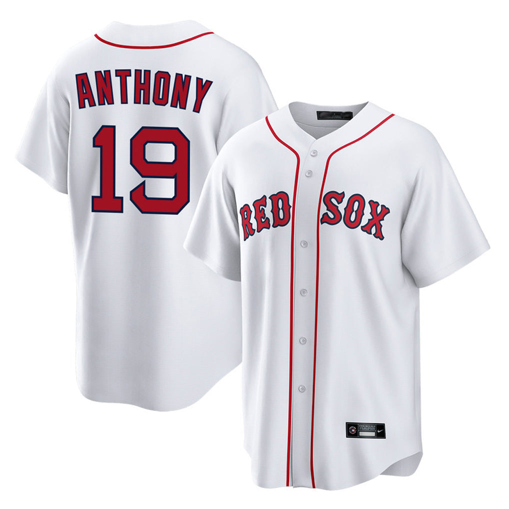 tocy B.Red Sox #19 Roman Anthony Player White Home Game Stitched Jerseys