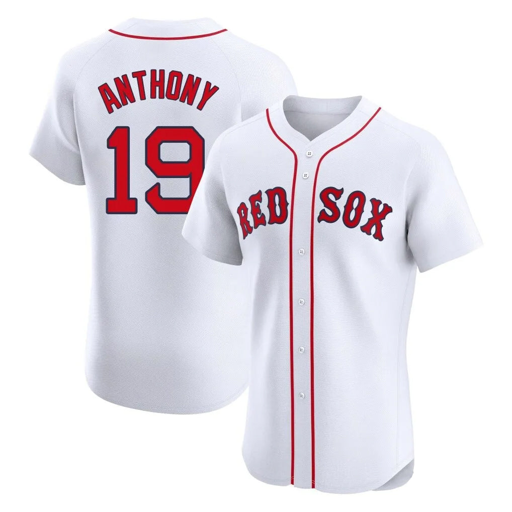 tocy B.Red Sox #19 Roman Anthony Player White Limited Elite Home Game Stitched Jerseys