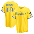 tocy B.Red Sox #19 Roman Anthony Player Yellow Home Game Stitched Jerseys
