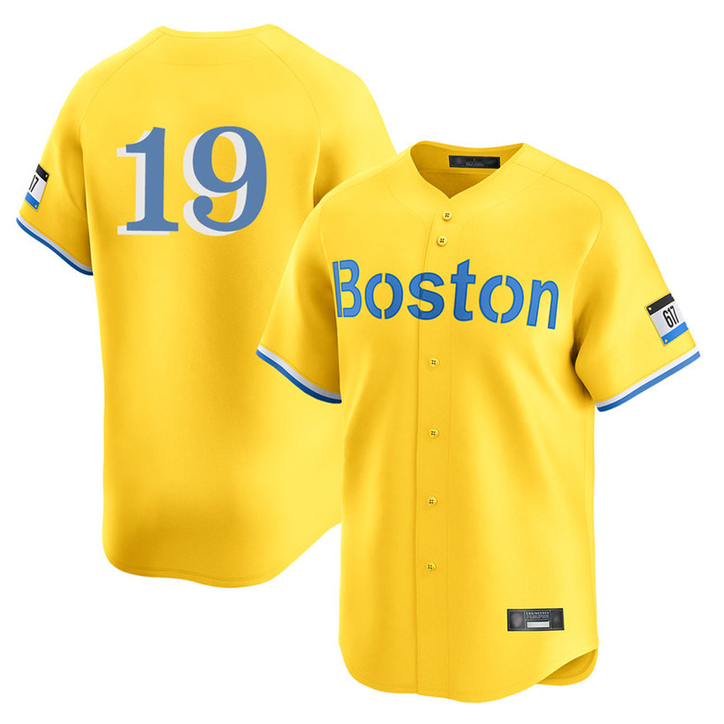 tocy B.Red Sox #19 Roman Anthony Player Yellow Limited Home Game Stitched Jerseys