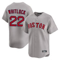tocy B.Red Sox #22 Garrett Whitlock Player Gray Road Limited Home Game Stitched Jerseys