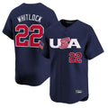 tocy B.Red Sox #22 Garrett Whitlock Player Navy USA World Classic Home Game Stitched Jerseys
