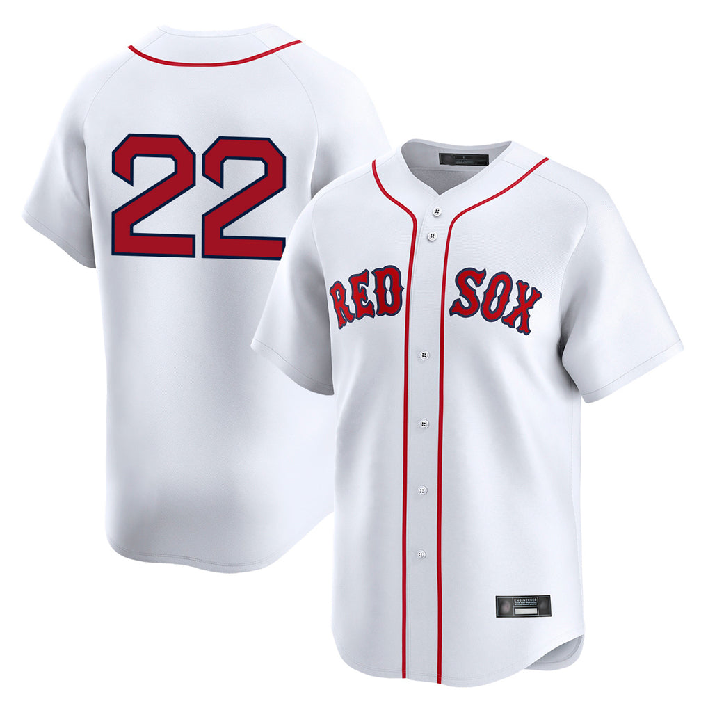 tocy B.Red Sox #22 Garrett Whitlock Player White Limited Home Game Stitched Jerseys