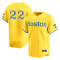tocy B.Red Sox #22 Garrett Whitlock Player Yellow Limited Home Game Stitched Jerseys