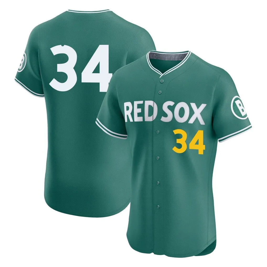 tocy B.Red Sox #34 David Ortiz Player Green City Connect Limited Elite Home Game Stitched Jerseys