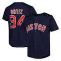 tocy B.Red Sox #34 David Ortiz Player Navy Mitchell & Ness Cooperstown Collection Mesh Home Stitched Jerseys