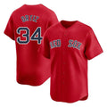 tocy B.Red Sox #34 David Ortiz Player Red Limited Home Game Stitched Jerseys