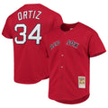 tocy B.Red Sox #34 David Ortiz Player Red Mitchell & Ness Cooperstown Collection Home Stitched Jerseys